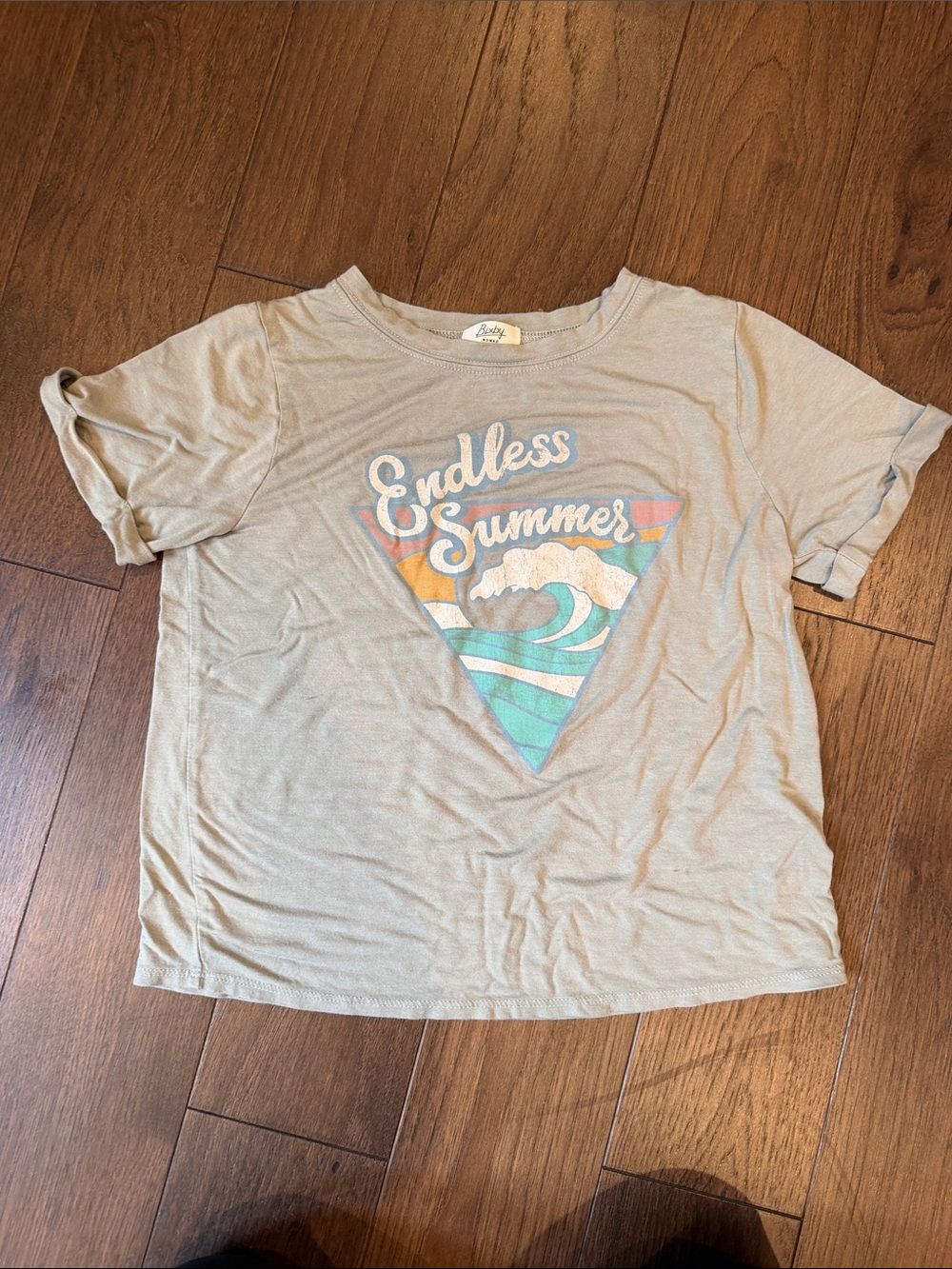 Bixby Nomad Girls Endless Summer Tee - Light Green - Medium 8/10 - C46-039